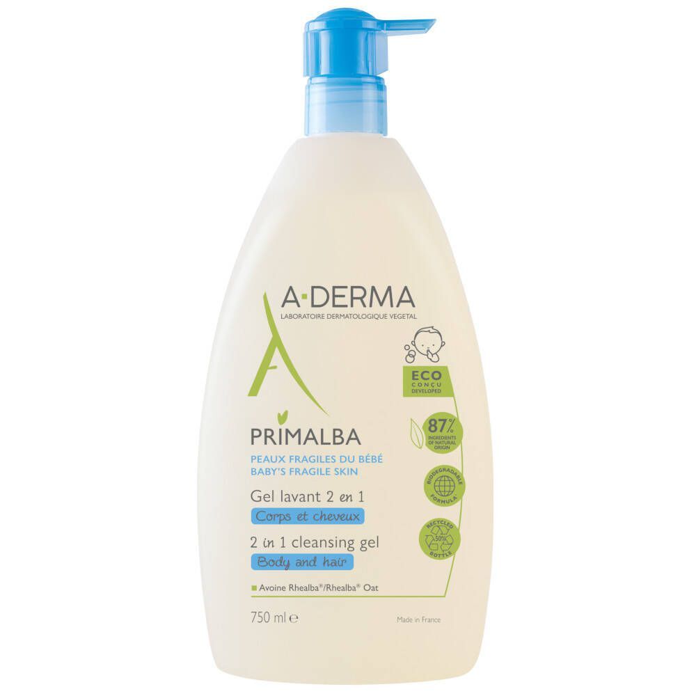 A-Derma Primalba 2-in-1 Reinigingsgel 750 ml