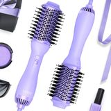 Sèche-cheveux brosse Brosse chauffante Volumizer - 4-en-1 - Brosse soufflante ovale - Ionique - Céramique-titane - Avec prise britannique 220 V