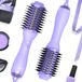 Sèche-cheveux brosse Brosse chauffante Volumizer - 4-en-1 - Brosse soufflante ovale - Ionique - Céramique-titane - Avec prise britannique 220 V