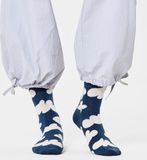 Happy Socks Cloudy katoenen sokken voor heren en dames, marineblauw, wit, 41-46
