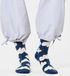 Happy Socks Cloudy katoenen sokken voor heren en dames, marineblauw, wit, 41-46