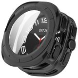 Wigento Samsung Galaxy Watch Ultra 47mm kunststof (PC) horlogekast + beschermend hardglas, zwart