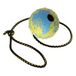 DINGO Nubby hondenbal - volledig met rubber gevuld, met 60 cm lang touw, geschikt voor etchen, hondensport, behendigheid, speeltijd, groot formaat, willekeurige kleur (17298-2)