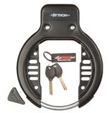 Buzaglo Zwart Python Ringslot met Plug-in voor Ketting
