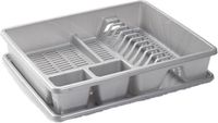 Plasticforte Afdruiprek - Zilver - Kunststof - 48 x 38 x 10 cm