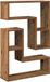 vidaXL Wandschappen Kubus - 2 stuks - Oud Houtkleur - 50x15x50 cm