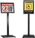 Shenzhen Haorui Industrial Technology Co., Ltd. Zwarte A4-displaystandaard - Zware bordstandaard - Aluminium met PVC-plaat