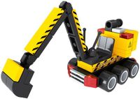 Lobbes Bouwset Graafmachine Speelgoed Constructie 75-delig Kunststof