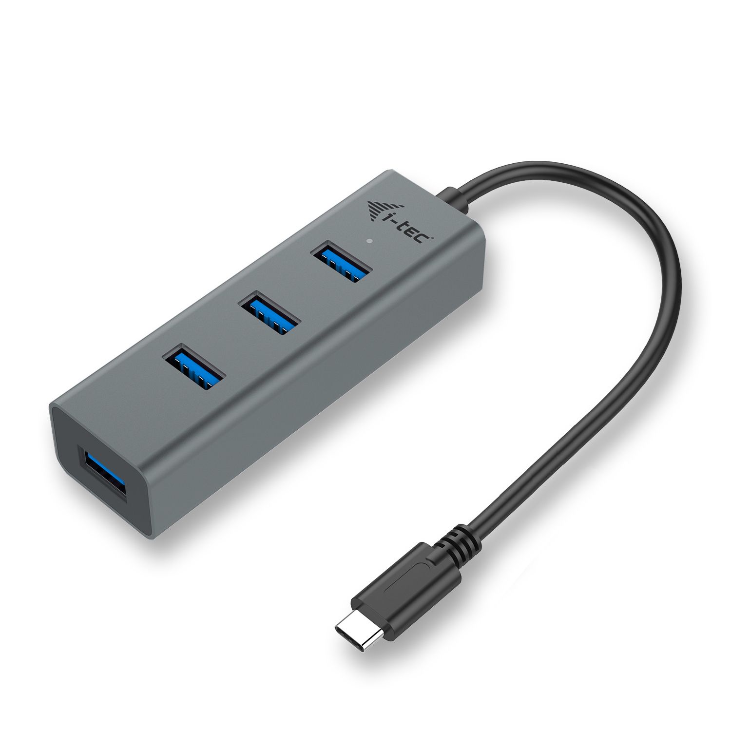 i-tec Metal C31HUBMETAL403 USB-C 3.0 4-poort hub - Grijs