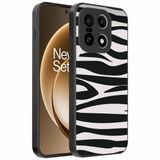 Smartphonica Geschikt voor OnePlus 15 Telefoonhoesje met zebra opdruk - TPU backcover case zebra design - Zwart Wit