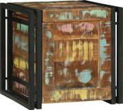 vidaXL Coffre de rangement marron et noir 40 x 40 x 40 cm acacia massif