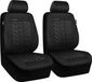 Housses de siège auto - Protège-sièges auto - Protéger les sièges - Compatible airbag - 2 pièces - Noir
