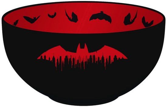 Batman Mueslikom zwart-rood Keramiek