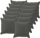 vidaXL Kussensloop 12 stuks Antraciet 45 x 45 cm Polyester