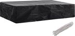 vidaXL Ligbeddenhoes Zwart met Trek/Rijgkoord 218x77x55 cm