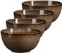 Mica Decorations Soepkom Nusa - 8x - brun - 14 x 7 cm - céramique