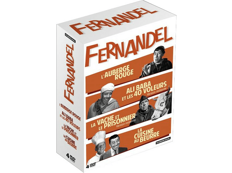 CLD l'essentiel de fernandel : l'auberge rouge + ali baba et les 40 voleurs + la vache et le prisonnier + la cuisine au beurre - dvd