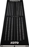 KOTO darts - Carpet Checkout Dartmat - Zwart - 237 x 80 cm