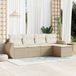 Maison Exclusive - Ensemble de meubles de jardin 5 pièces avec canapé et coussins, beige, en polyrotin