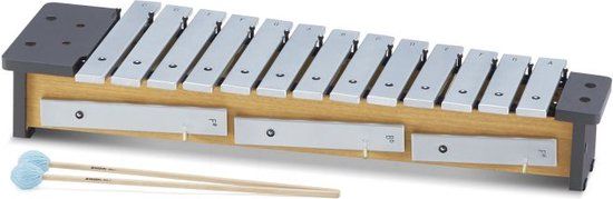 Suzuki MPS-16 Soprano Diatonic Metallophone w/ Mallets - Grey