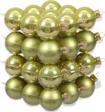 Othmar Decorations Bv 72x Kerstballen Salie Groen Glas 4 cm Mat/Glans