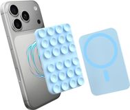 AVY Liquid Silicone MagSafe Zuignap Telefoonsticker / Telefoonhouder Blauw