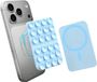AVY Liquid Silicone MagSafe Zuignap Telefoonsticker / Telefoonhouder Blauw