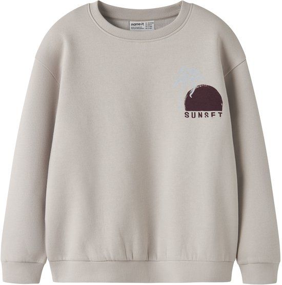 Name It Dikol Relaxed Sweater Jongens - Maat 122/128 - Grijs