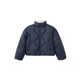 Mango Kids gewatteerde winterjas - marineblauw