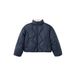 Mango Kids gewatteerde winterjas - marineblauw