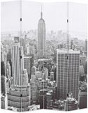 vidaXL Kamerscherm New York bij daglicht 160x170 cm zwart en wit