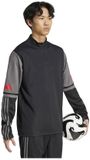 Adidas Squadra 25 Training Sweatshirt Met Halve Rits Zwart S
