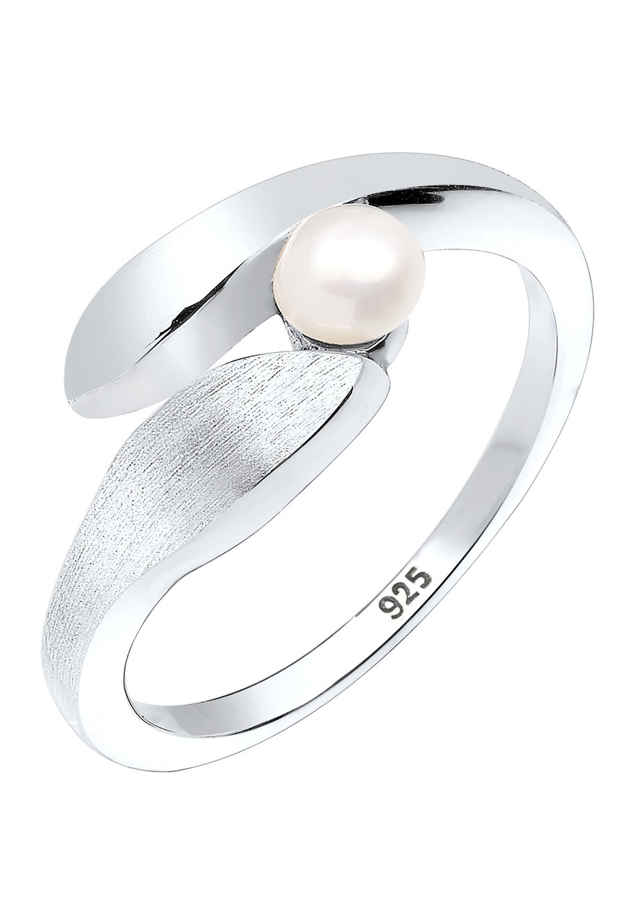 Elli Elli Elli Ring Dames Wikkelring Zoetwater Gekweekte Parel in 925 Sterling Zilver Ringen