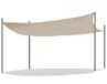 FORNOR Rechthoekig schaduwdoek 3 x 4 m Beige + opbergtas
