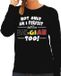 Bellatio Decorations Shoppartners Bv Not only am I perfect but im Belgian / Belgisch too sweater - dames - zwart - Belgie cadeau trui M