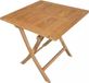 Lesliliving DINING TUIN KLAPTAFEL TEAK MILTON VIERKANT 90X90CM