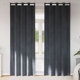 vidaXL Gordijnen 2 stuks Lichtgrijs 140 x 245 cm Fluweel