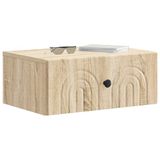 vidaXL Muurbevestigde Nachttafel Sonoma Eiken