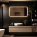BES LED Badkamerspiegel Megon Costera 120x60 - Gouden Lijst