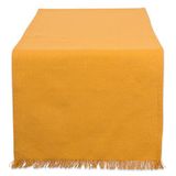 DII HVYW FRINGED TR SLD POMPOEN SPICE, Katoen, Tafelloper 14x72
