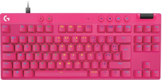 Logitech G PRO X TKL RAPID Roze Toetsenbord