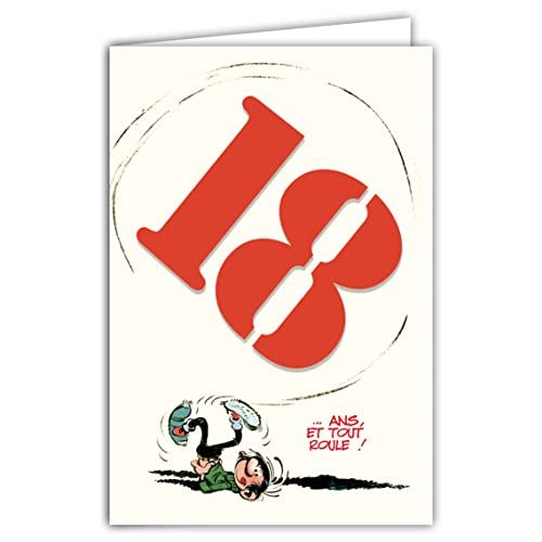 Gaston Lagaffe GLCT-6052 Verjaardagskaart 18 Jaar