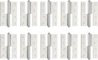Alberts 849863 uithangbaar scharnier | links of rechts | sendzimir verzinkt | 120 x 88 mm | Set van 10