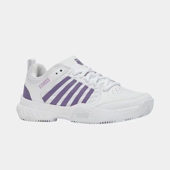 K-SWISS Court Express 2 Clay Tennisschoenen Gravel Dames Maat 41 Wit/Paars