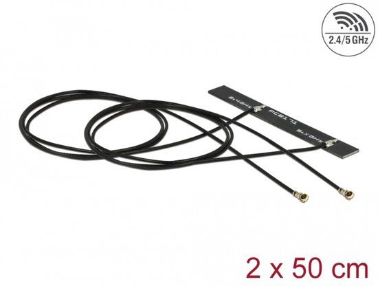Delock 89933 Dual Band WLAN WiFi 6 Twin Antenna