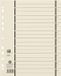 Oxford scheidingsbladen met perforatie, DIN A4 overbreed, chamois