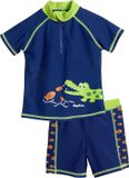 Playshoes UV zwemsetje Kinderen Krokodil - Blauw - Maat 98/104