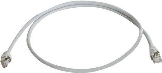 Telegärtner 100009116 RJ45 Netwerkkabel, patchkabel CAT 6A S/FTP 50.00 m Grijs