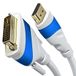 KabelDirekt HDMI DVI adapterkabel – 1,5m, wit