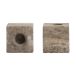 101 Copenhagen bougeoir Cube 2-pack Argent Travertin